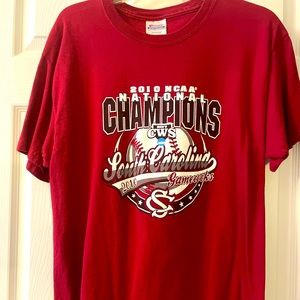 USC Gamecocks baseball 2010 National Championship T Shirt. Adult large.